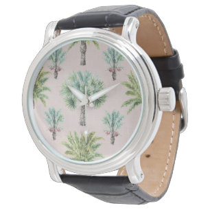 Montre Palmiers verts mélangés