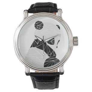 Montre Panda géométrique