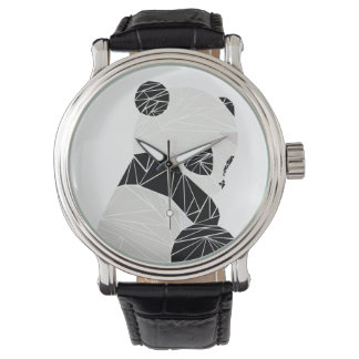 Montre Panda géométrique