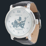 Montre Panneau étoile Aquarius Art Vintage | CUSTOMISÉ<br><div class="desc">Une montre personnalisée adaptée à la personne représentée par l'étoile Aquarius.</div>