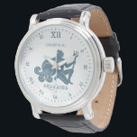 Montre Panneau étoile Aquarius Art Vintage | CUSTOMISÉ<br><div class="desc">Une montre personnalisée adaptée à la personne représentée par l'étoile Aquarius.</div>