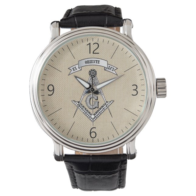 Montre Panneau franc-maçonnerie (devant)