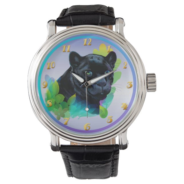 Montre PANNEAU NOIR et JUNGLE MÉLANGE (devant)