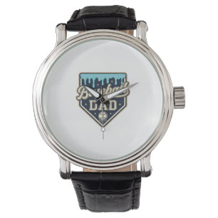 Montre Papa Baseball Drippy Plaque de Base Vintage Vector