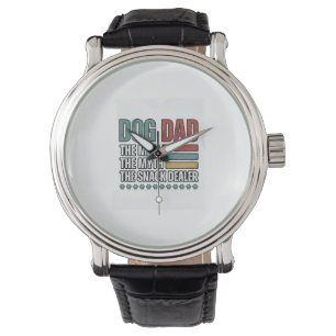 Montre Papa Chien Le Fournisseur de Snacks Chemise Vintag