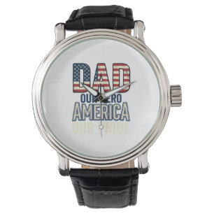 Montre Papa Patriote Notre Héros Vintage Conception de Ch