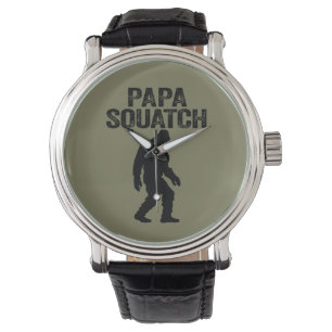 Montre Papa Squatch Funny Bigfoot - Cadeau Fête des pères