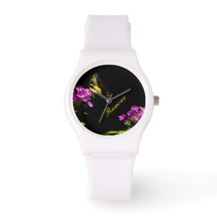 Montre Papillon à queue de tigre Swallowtail sur Phlox sa