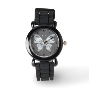 Montre Papillon argenté