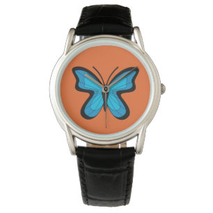 Montre Papillon bleu