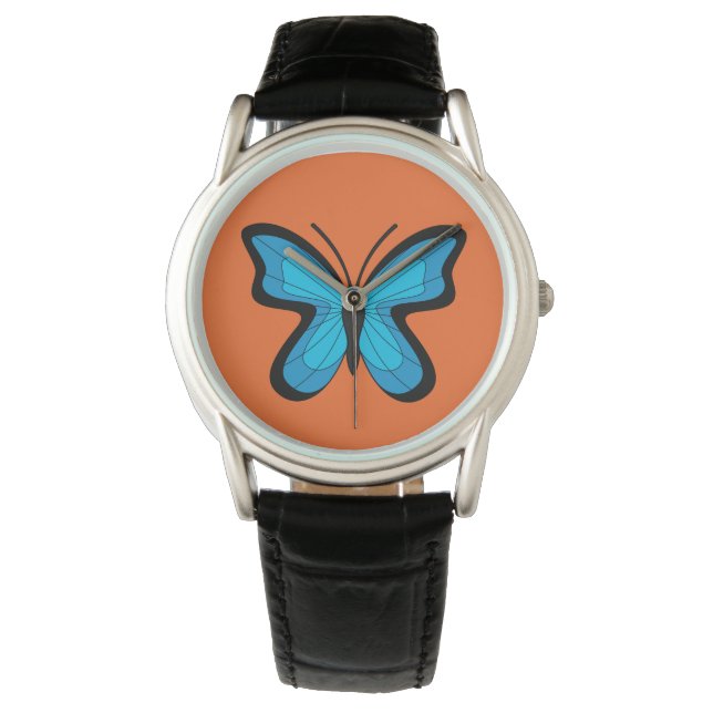 Montre Papillon bleu (devant)