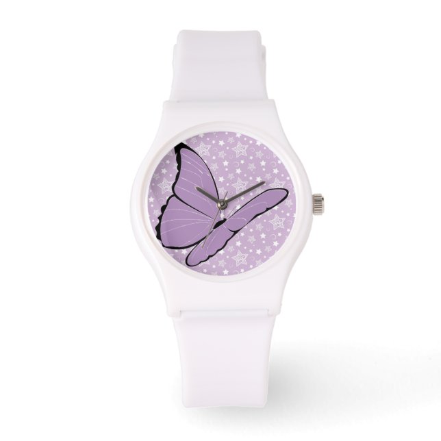 Montre Papillon de sensibilisation au pourpre (Recto)