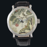 Montre Papillon et libellule à fleurs rouges<br><div class="desc">Vision Studio a créé cette scène captivante d'un papillon et d'une libellule flottant près d'un groupe de fleurs rouges. Si vous aimez la nature,  vous devriez obtenir cette impression pour vous-même. Il ferait aussi un cadeau extraordinaire pour quelqu'un de spécial dans votre vie!</div>