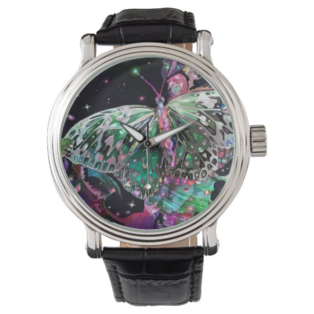 Montre Papillon Green Hope (devant)