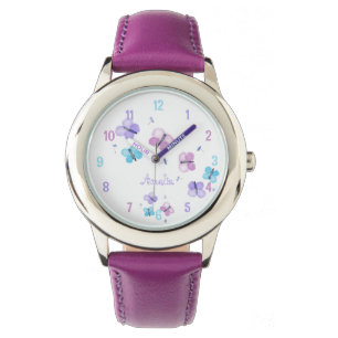 Montre Papillon Pastel personnalisé