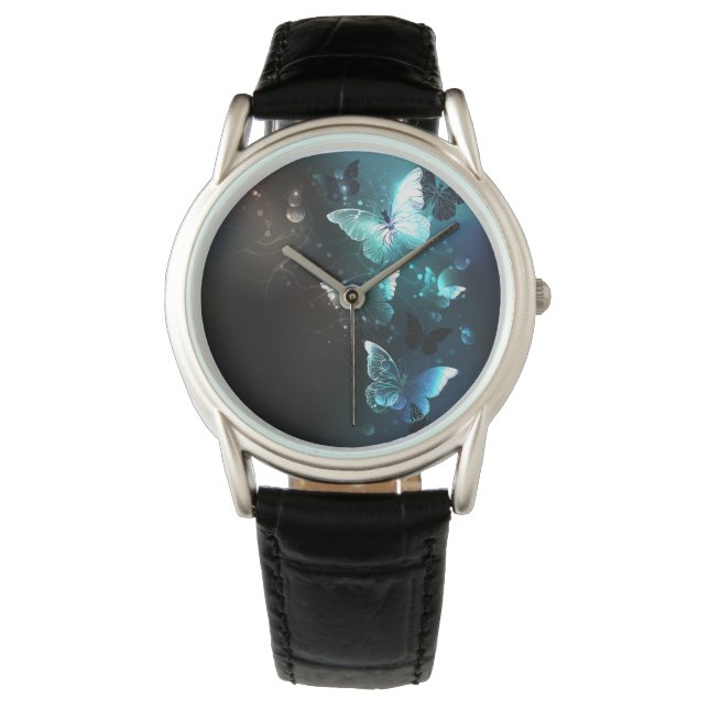 Montre Papillons de nuit à la menthe (devant)