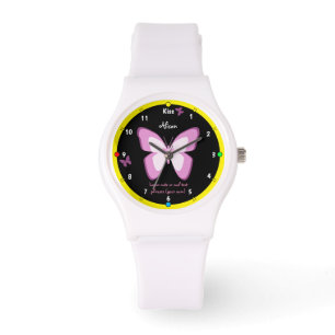 Montre Papillons & Kiss Watch, Girls Wonderland Mode