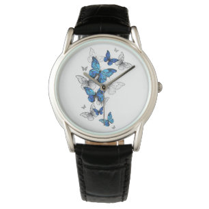 Montre Papillons volants bleus Morpho