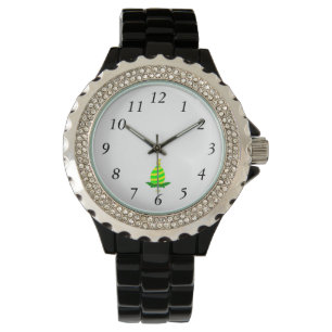 Montre Pâques souhaite aux femmes Rhinestone Black Watch