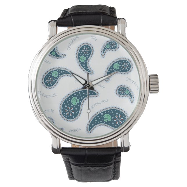 Montre Paramecia Paisley Protozoaire Science de la biolog (devant)