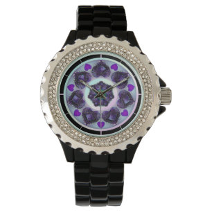 Montre Parapluie violet & coeurs .7