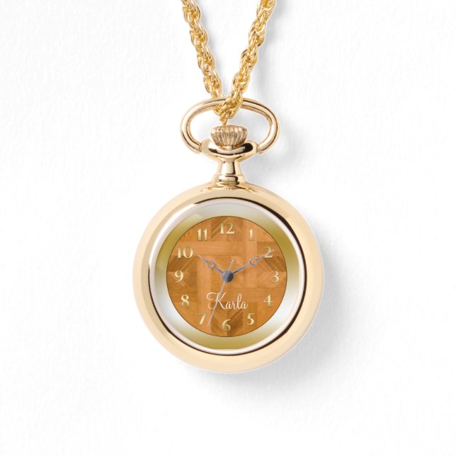 Montre Parquet personnalisé (Recto)