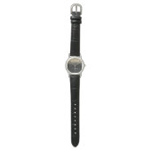 Montre Parties scintillant Noir Or Script Monogramme Nom  (Plat)