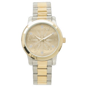 Montre Parties scintillant Or de luxe Snowflake Diamond