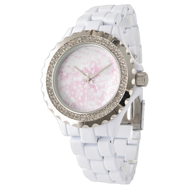 Montre Parties scintillant rose pâle (Incliné)