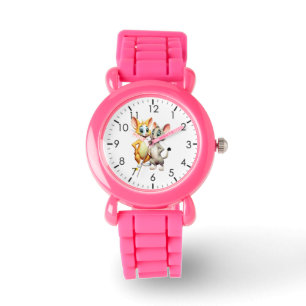 Montre Parties scintillant rose pour enfant