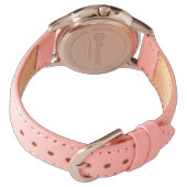 Montre Parties scintillant rose Rose or et Monogramme éti (Dos)