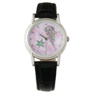 Montre *~* Parties scintillant Sea Beach Art Star Fish Je