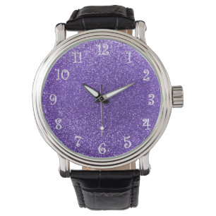 Montre Parties scintillantes pourpres