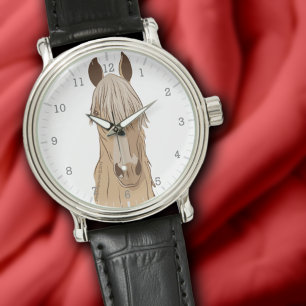 Montre Paso Fino Palomino Tête De Cheval Gaated