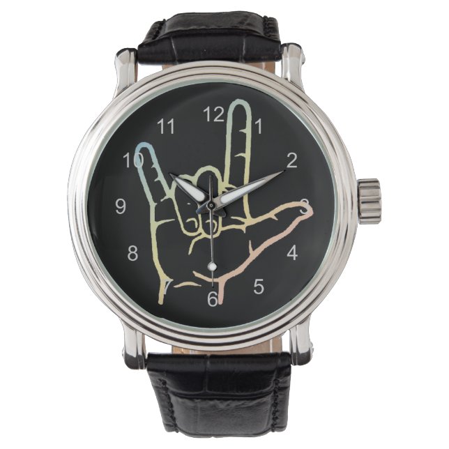 Montre Pastel ASL I Love You Watch (devant)