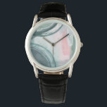 Montre Pastel Scribe - Aquarelle<br><div class="desc">Pastel Scribe III par Grace Popp. Dispose de formes rapprochées dans un style aquarelle. Composé de couleurs variées.</div>