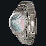 Montre Pastel Scribe - Aquarelle<br><div class="desc">Pastel Scribe III par Grace Popp. Dispose de formes rapprochées dans un style aquarelle. Composé de couleurs variées.</div>