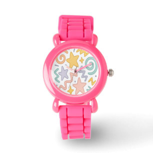 Montre Pastel Starburst Doodles