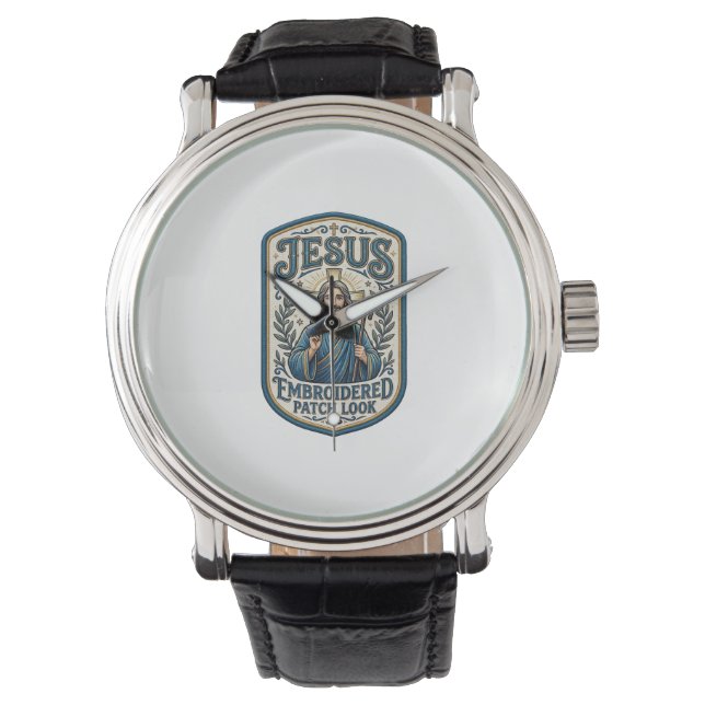 Montre Patch brodé Jésus Regardez Patch brodé Jésus (devant)