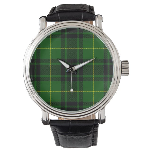 Montre Pâte verte de tartan MacArthur (devant)