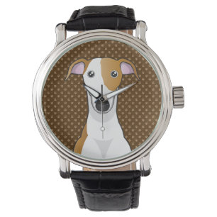 Montre Pâtes de dessin de chien de Greyhound