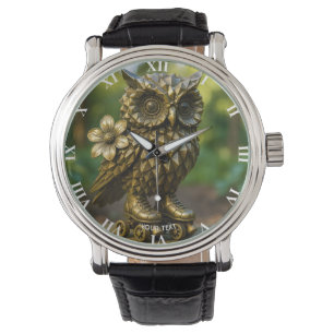 Montre Patins de chouette en laiton Fantasy Cute