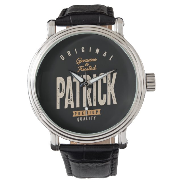 Montre Patrick Nom personnalisé - Drôle Patrick (devant)