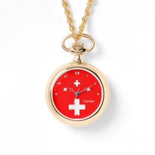 Montre Patriotic Heart Swiss Flag Watch, Suisse