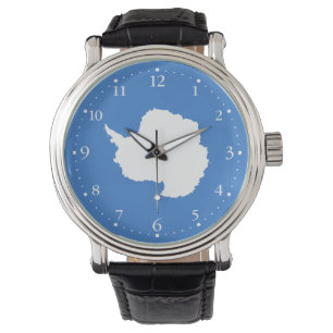 Montre patriotique avec drapeau de l'Antarctique