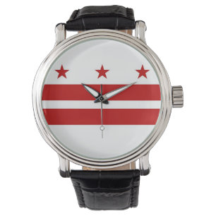 Montre patriotique avec drapeau de Washington DC