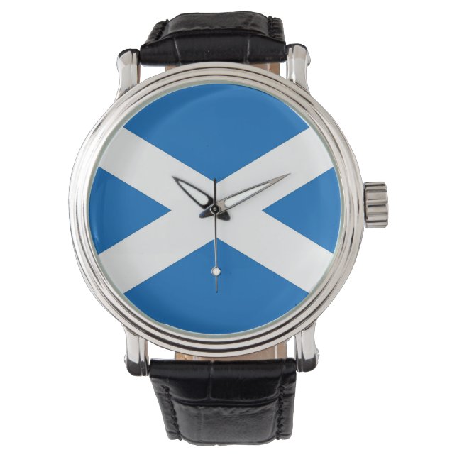 Montre patriotique avec Drapeau d'Ecosse (devant)