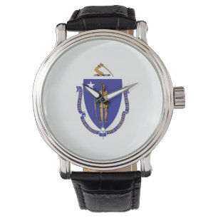 Montre patriotique avec Drapeau du Massachusetts