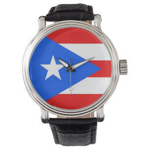 Montre patriotique avec le drapeau de Porto Rico