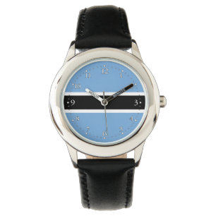 Montre patriotique du drapeau du Botswana